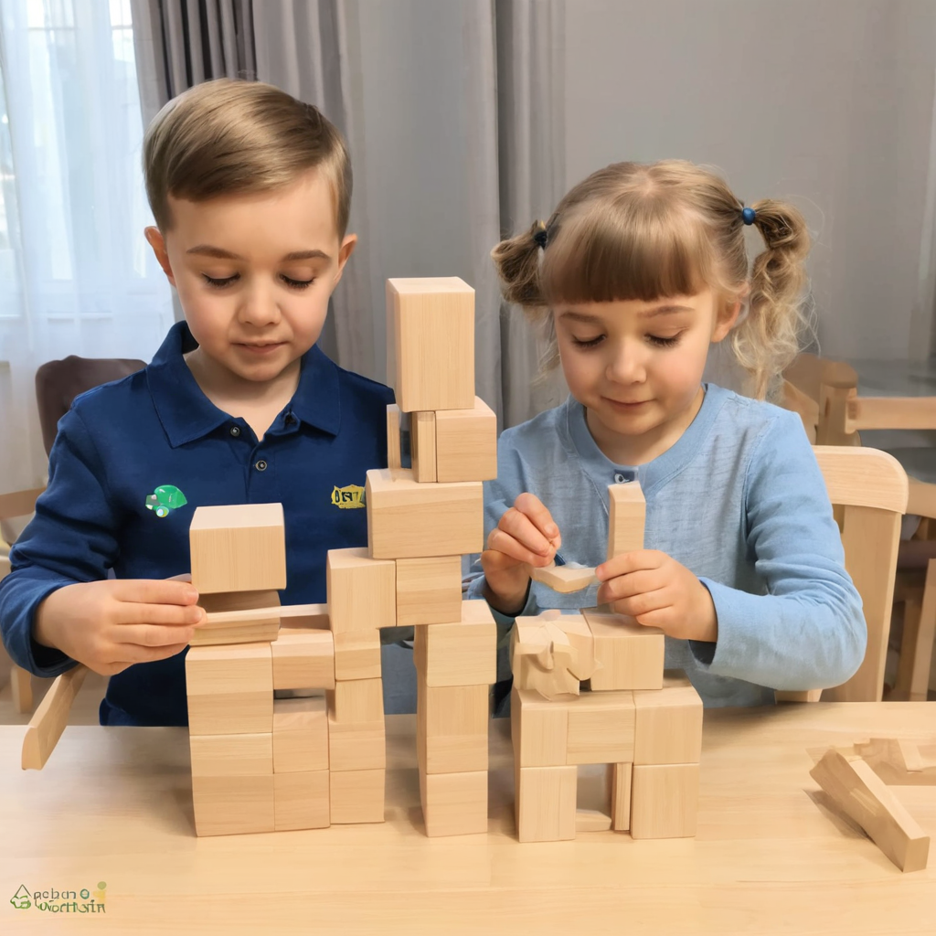 Andriy and Sofia makes blocks