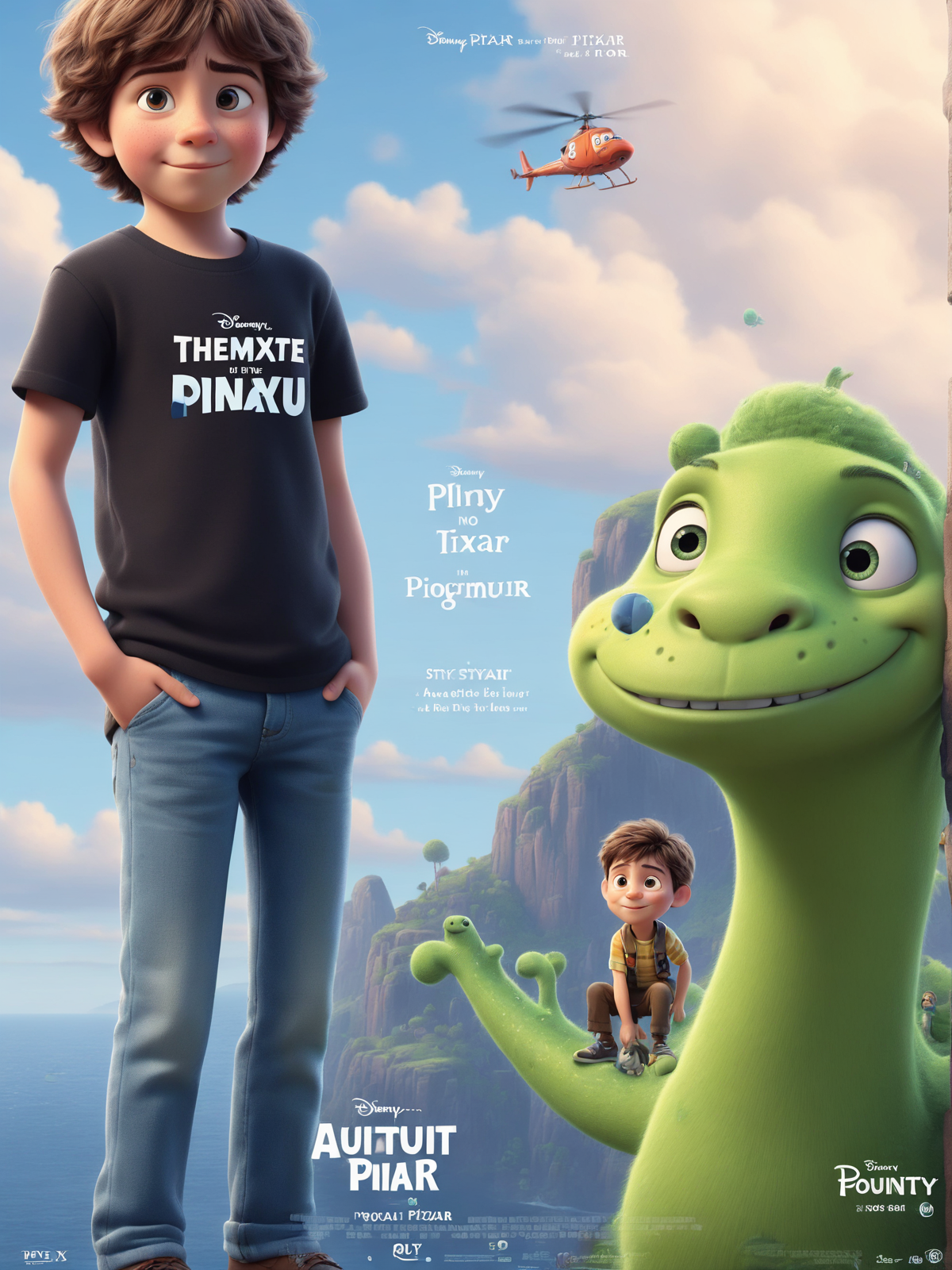 a cute boy in the style of Pixar, no poster, Portrait, no poster text 