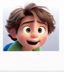 a cute boy in the style of Pixar, no poster, Portrait, no poster text 