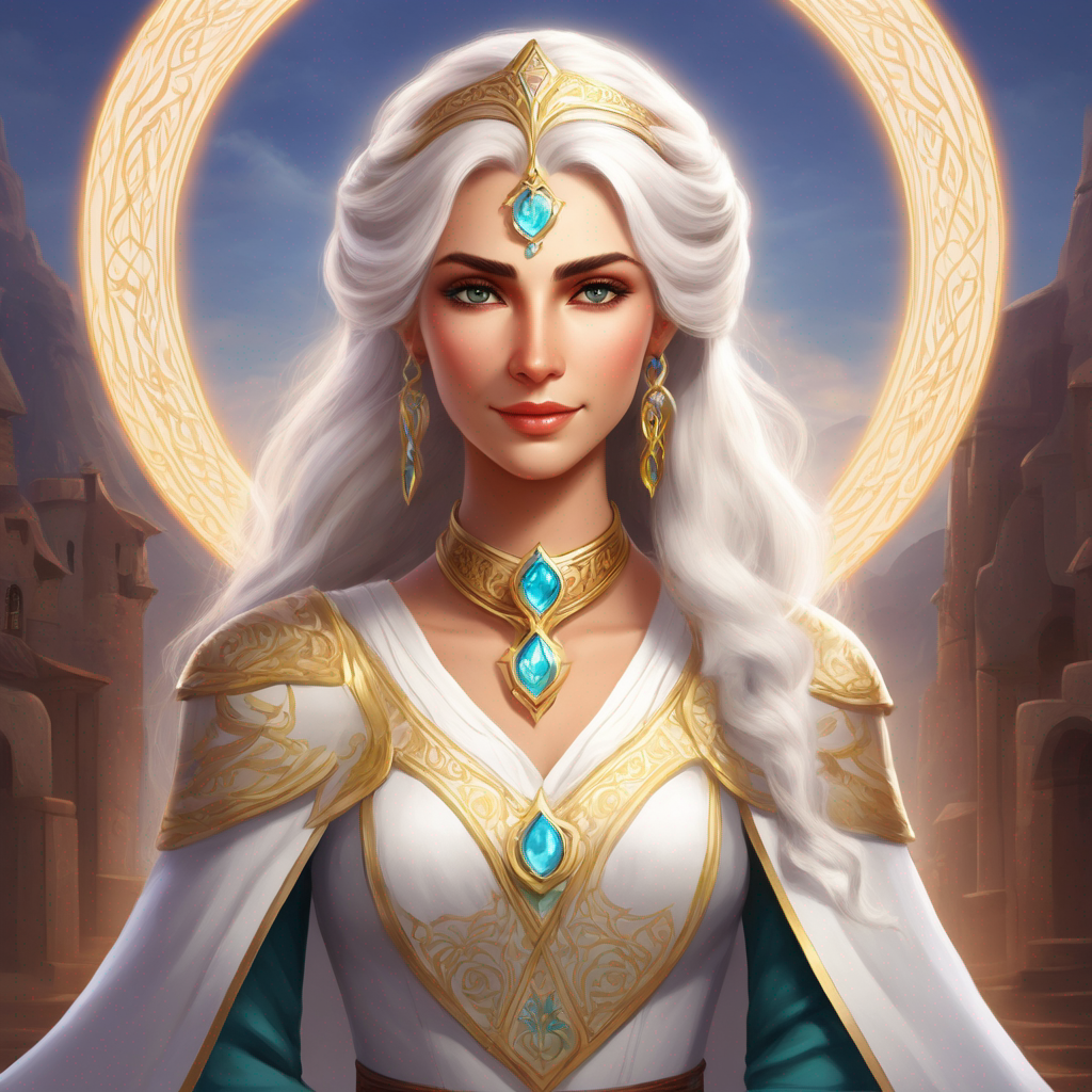 Elara A gentle healer from the village of Valeria with a deep longing for a true, boundless love