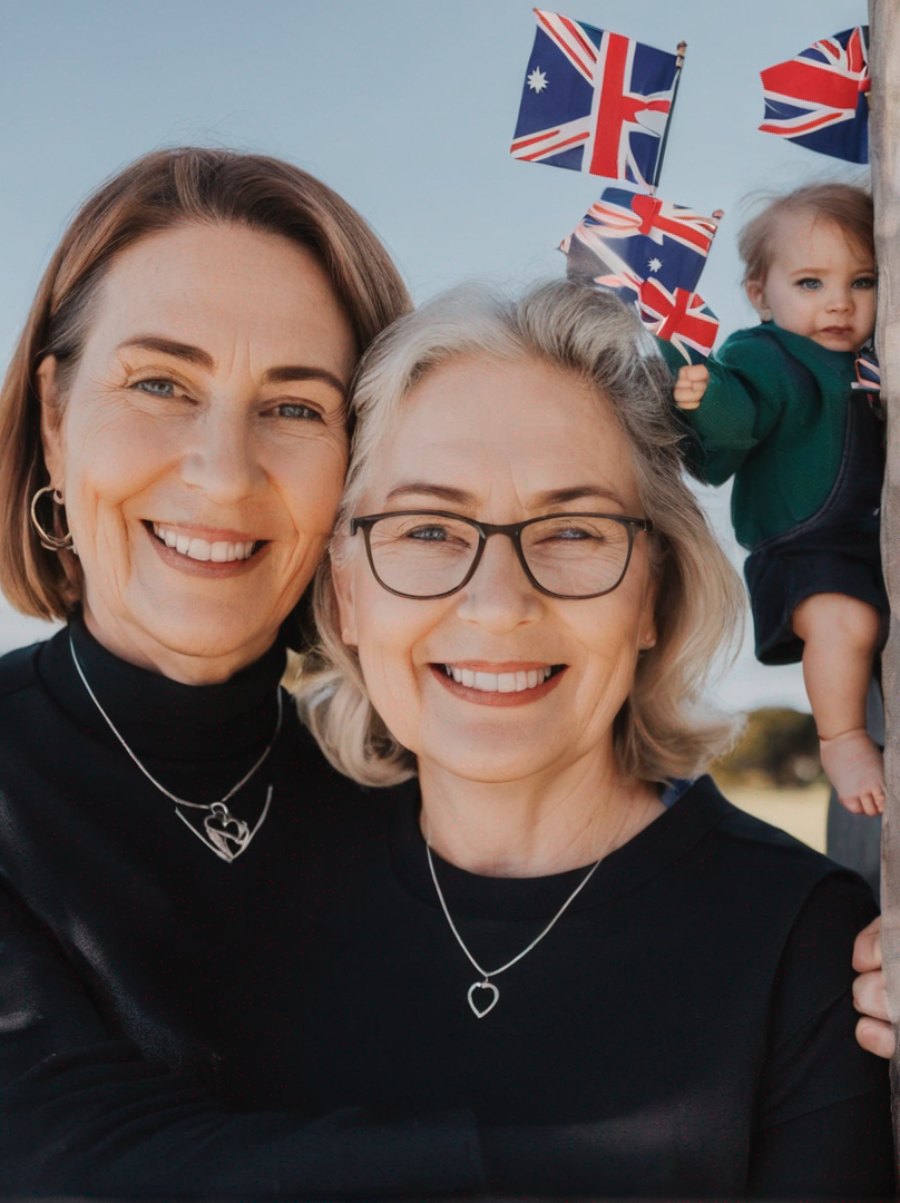 Australian Mum and Daughter