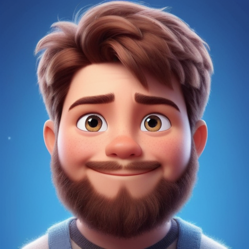 a cute boy in the style of Pixar, no poster, Portrait, no poster text 